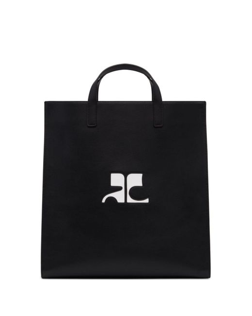 Courrèges Heritage leather tote bag