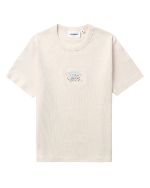 Chocoolate graphic-print stretch-cotton T-shirt