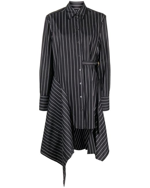 J.W.Anderson asymmetric striped shirtdress