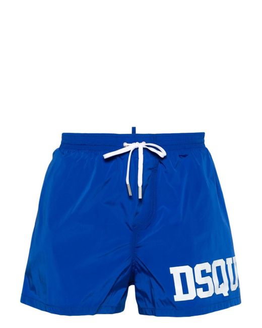 Dsquared2 logo-print elasticated-waistband swim shorts