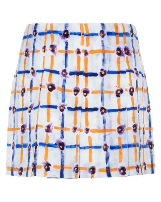 Marni Saraband-print silk skirt