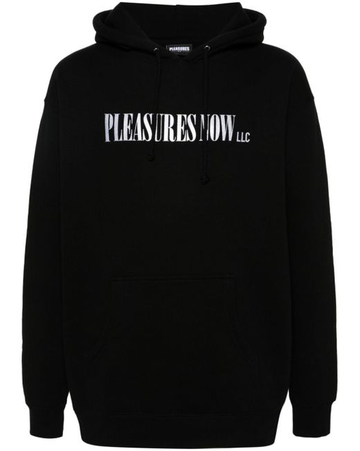 Pleasures LLC logo-print hoodie
