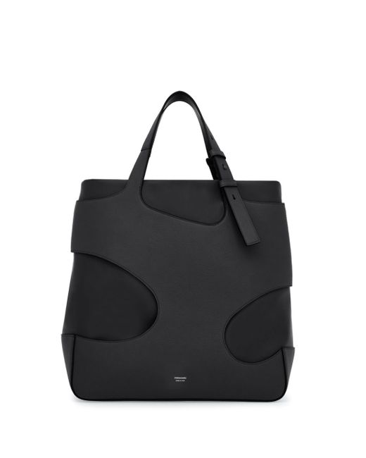 Ferragamo cut-out detail padded tote bag