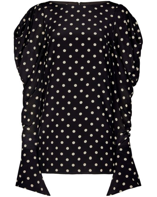 Nina Ricci polka dot-print silk minidress