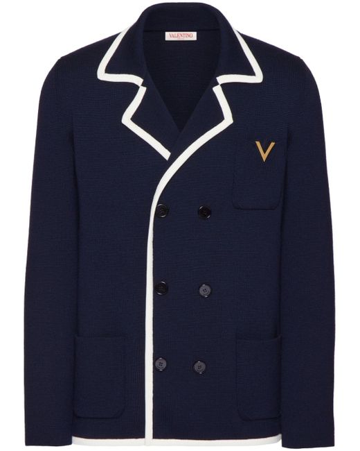 Valentino Garavani VGold double-breasted wool jacket