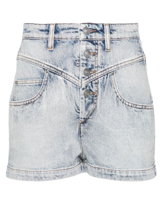 marant étoile Jovany high-rise jean shorts