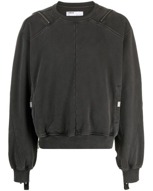 C2H4 zip-detailed sweatshirt