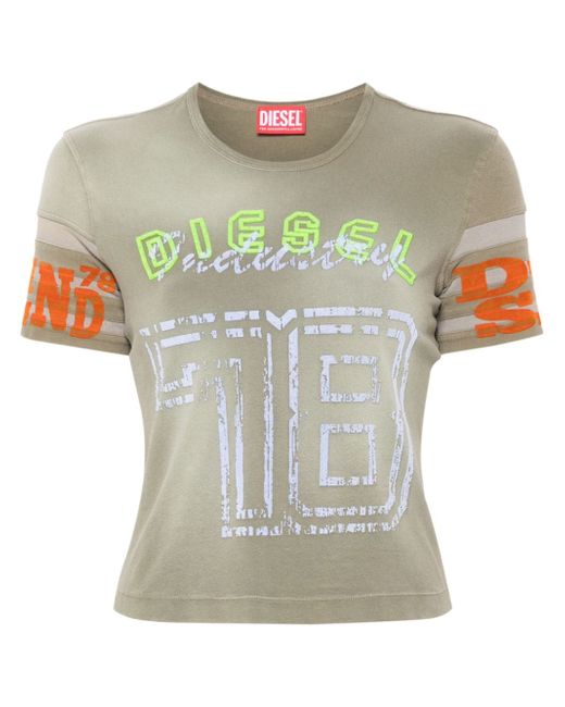 Diesel T-Uncusl flocked-logo T-shirt