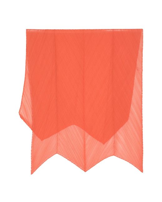 Pleats Please By Issey Miyake pleated sheer scarf