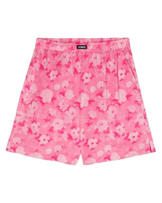 Vetements floral-print shorts