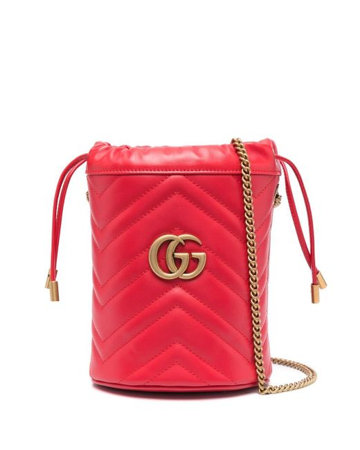Gucci GG Marmont leather bucket bag