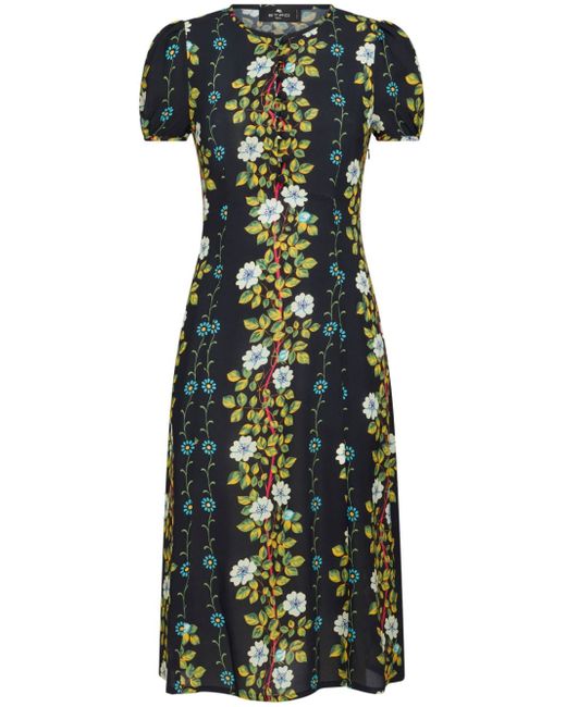 Etro floral-print A-line dress