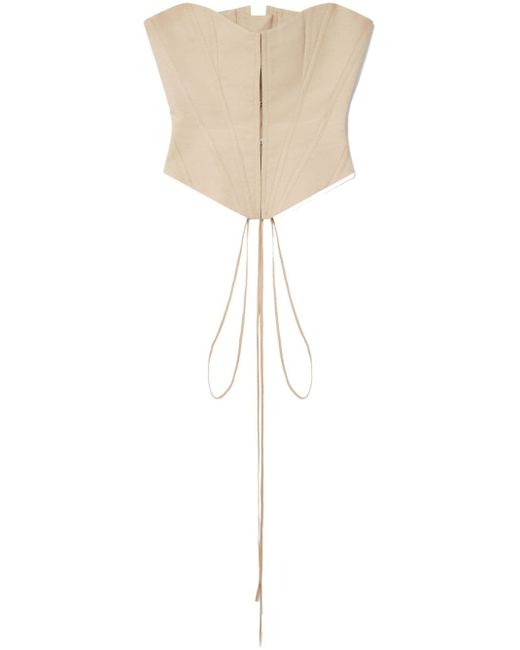Stella McCartney panelled corset-style strapless top