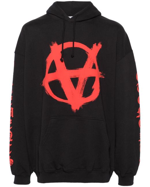 Vetements Reverse Anarchy printed hoodie