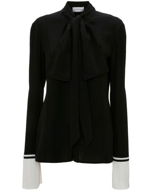 Victoria Beckham pleat-detail blouse