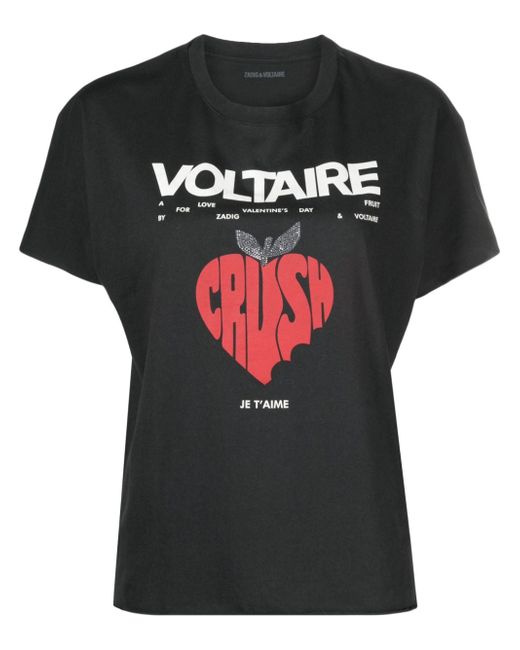 Zadig & Voltaire Tommer Concert Crush cotton T-shirt