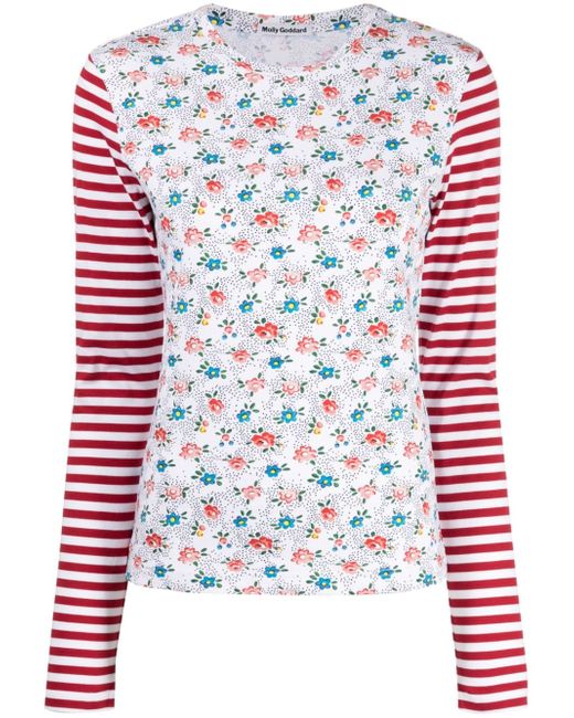 Molly Goddard floral-print stretch-cotton T-shirt