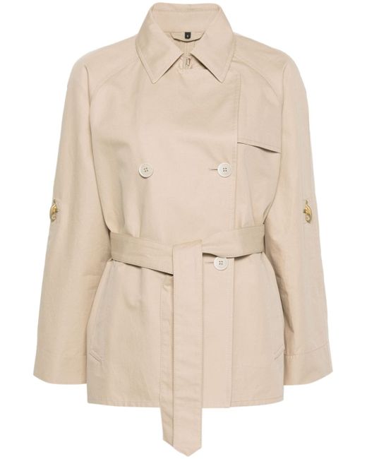 Fay double-breasted short trench coat