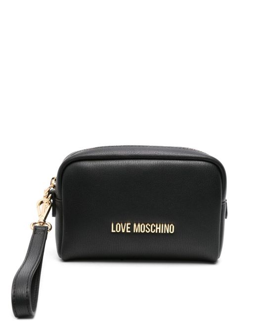 Love Moschino logo-lettering clutch bag