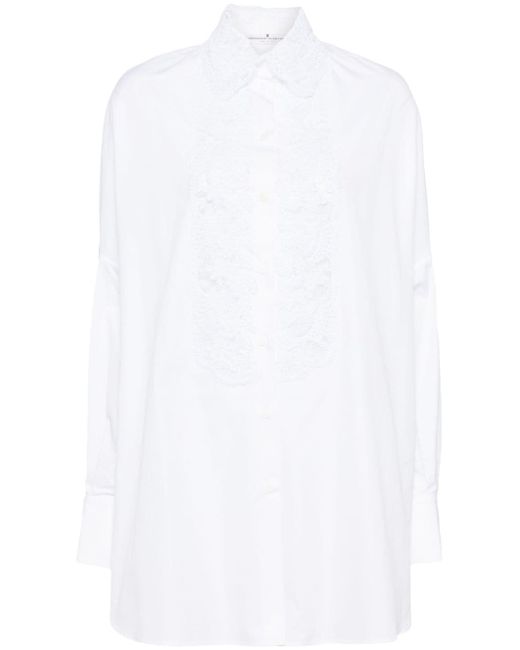 Ermanno Scervino floral-lace cotton shirt