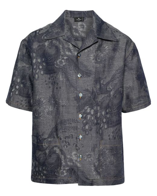 Etro patterned-jacquard shirt
