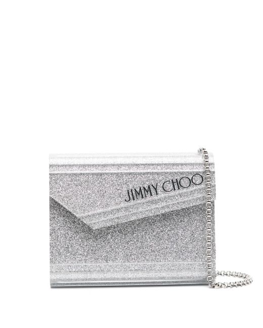 Jimmy Choo Candy glittered clutch bag