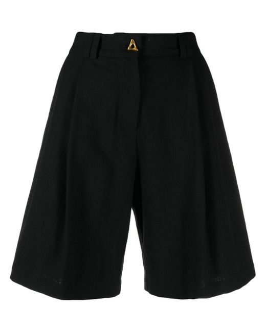 Aeron sculpted-button tailored shorts