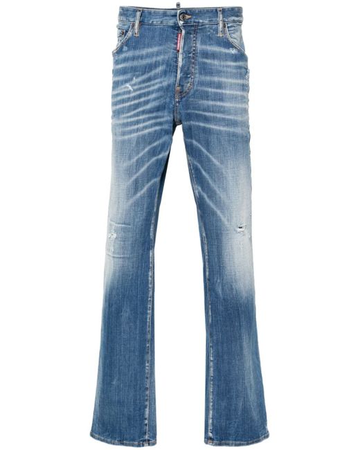 Dsquared2 mid-rise straight-leg jeans