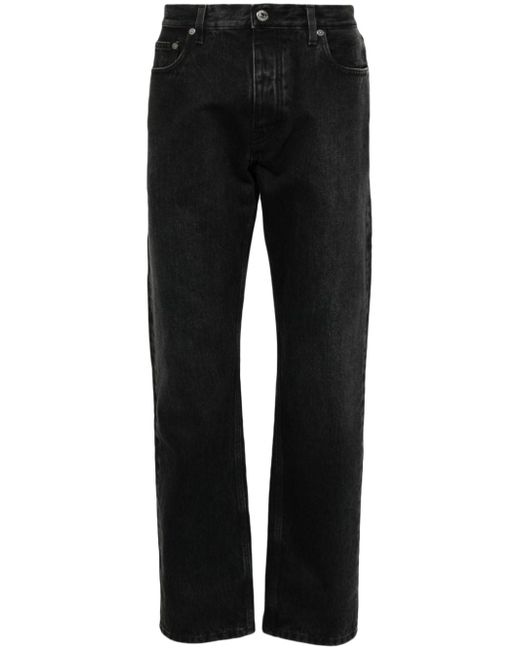 Off-White tapered-leg faded-effect jeans