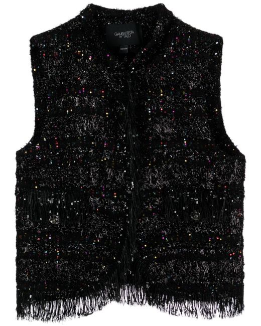 Giambattista Valli sequin-embellished tweed gilet