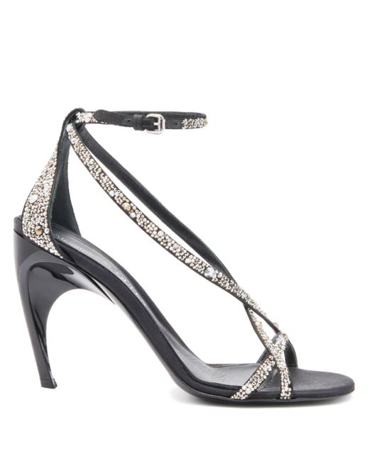 Alexander McQueen Armadillo 95mm twisted sandals