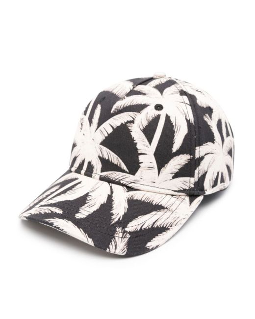 Palm Angels Allover Palms cotton cap