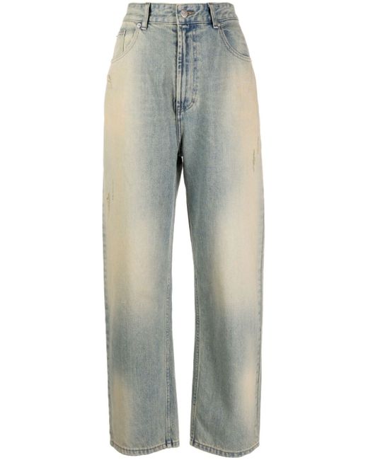 Studio Tomboy bleached-effect straight-leg jeans