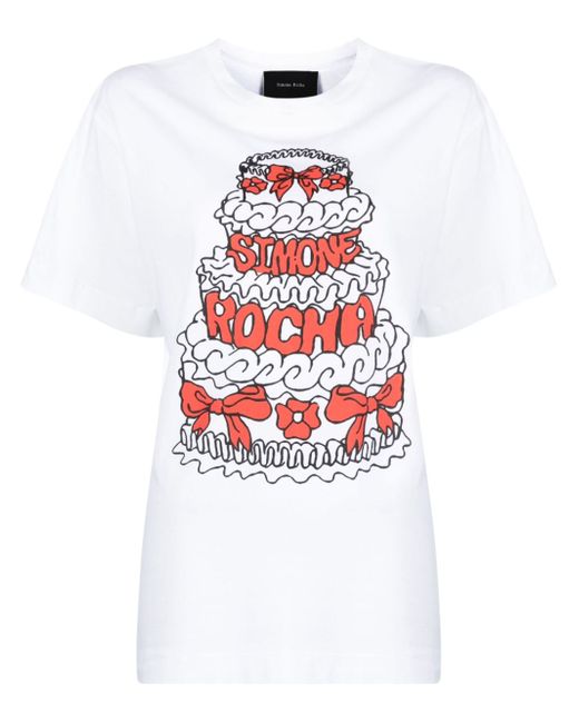 Simone Rocha Cake graphic-print T-shirt