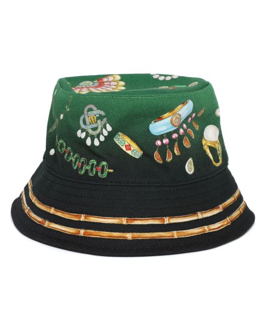 Casablanca La Boite A Bijoux-print bucket hat