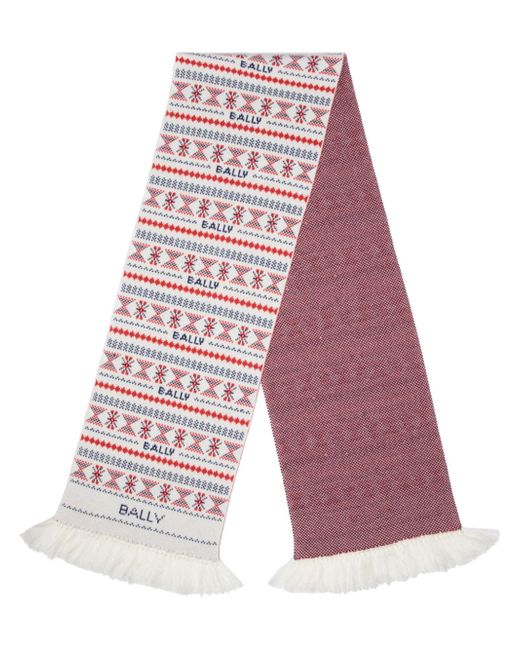 Bally Mountain wool jacquard scarf