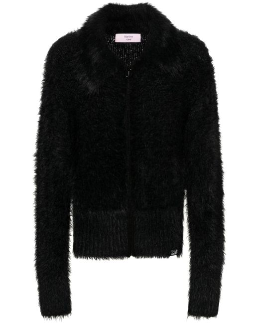 Martine Rose faux-fur zipped-up jacket