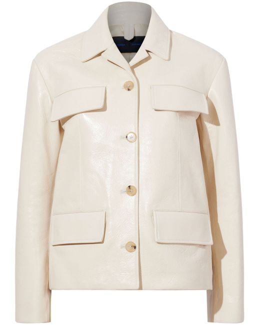 Proenza Schouler Roos lacquered leather jacket