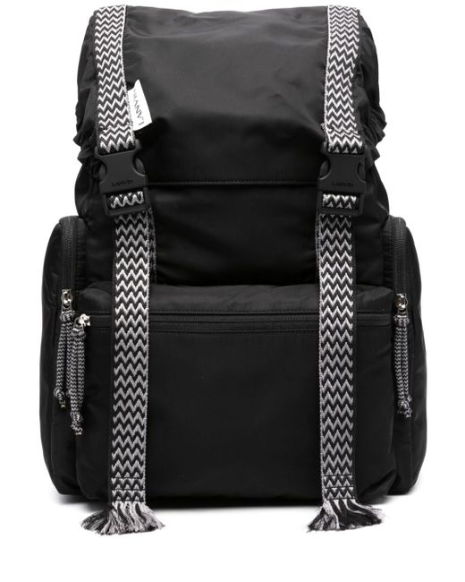 Lanvin Curb strap-detail backpack