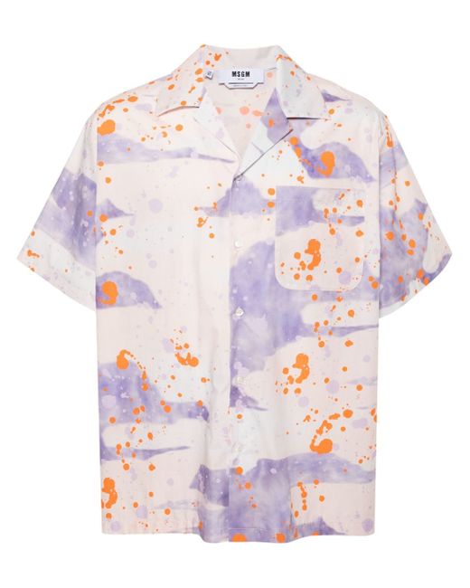Msgm paint-splatter shirt