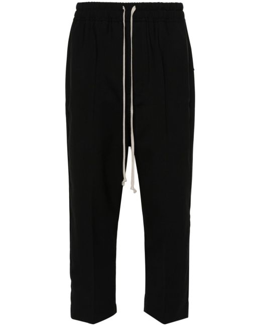Rick Owens pressed-crease tapered-leg trousers