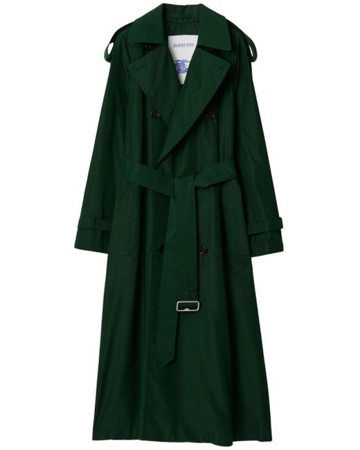 Burberry long silk trench coat