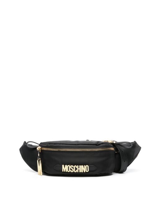 Moschino logo-lettering belt bag