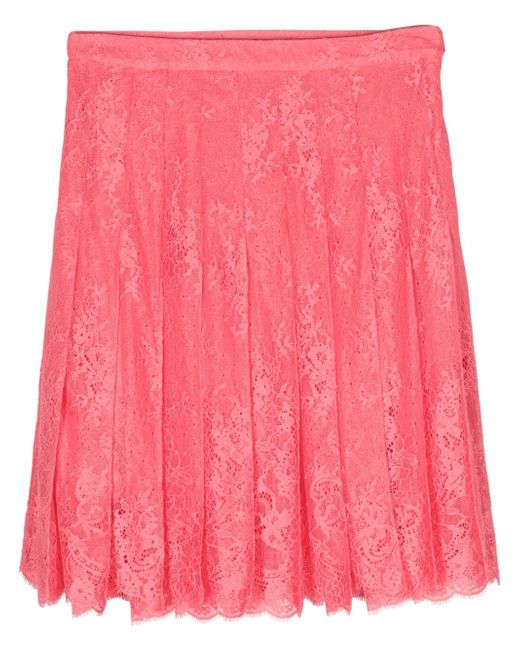 Ermanno Scervino corded-lace pleated skirt