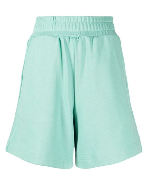 Izzue elasticated cotton-blend track shorts