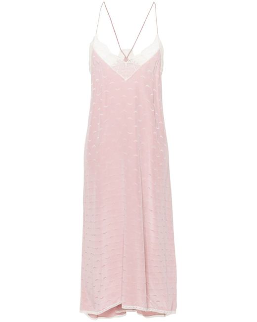 Zadig & Voltaire Risty wings-jacquard midi dress