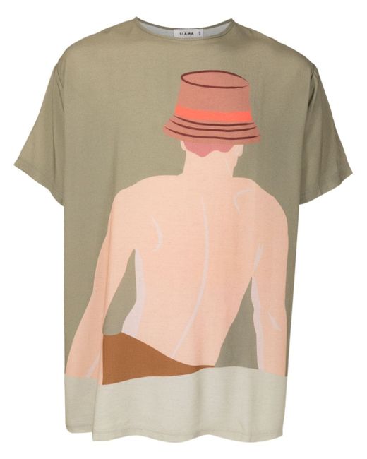 Amir Slama graphic-print short-sleeved T-shirt
