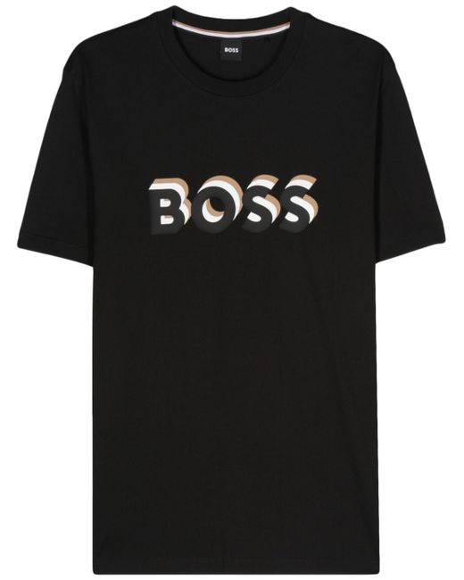 Boss logo-rubberised T-shirt