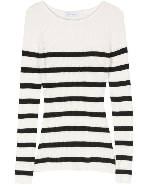Philo-Sofie striped chunky-ribbed jumper