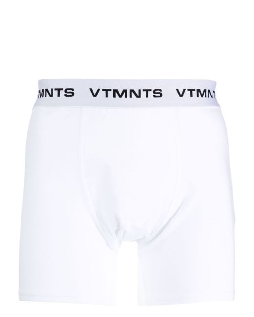 Vtmnts logo-print strap cotton-blend boxers